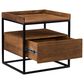 Moe"s Home Collection Vancouver Side Table in Brown and Black, , large