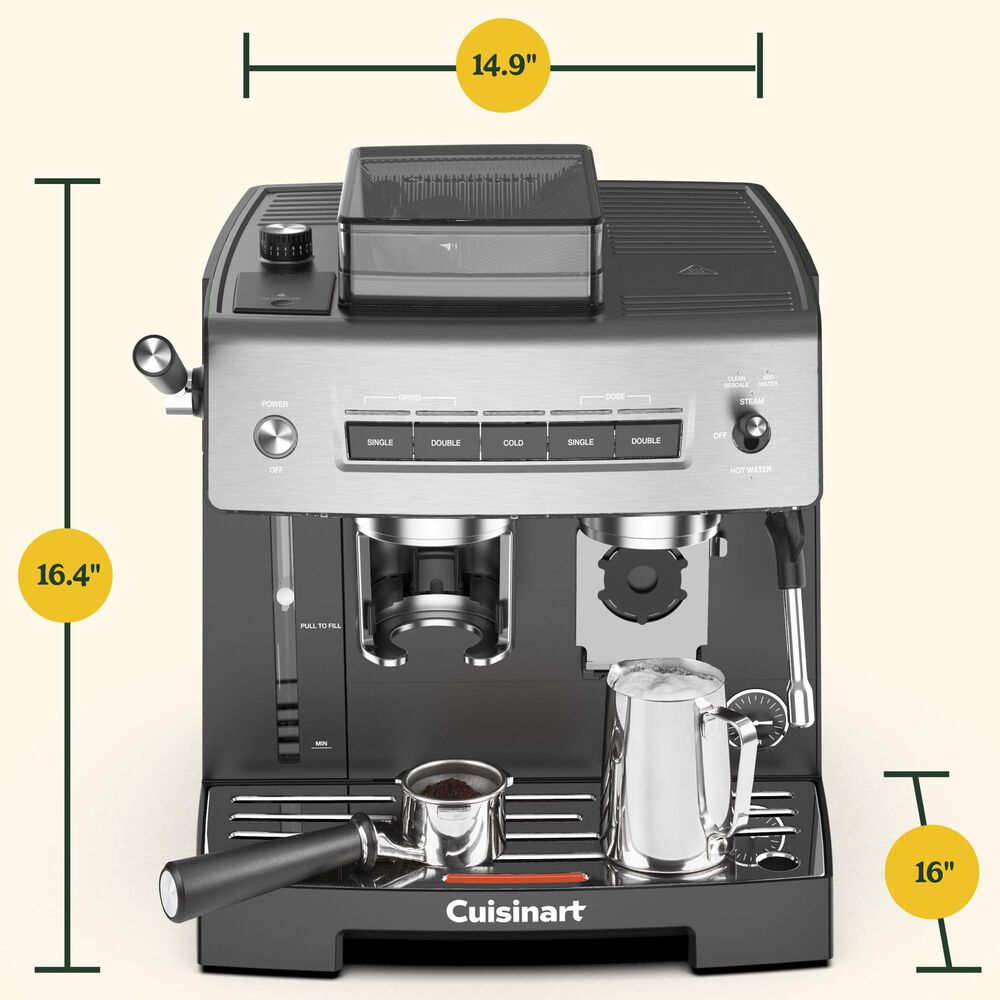 Cuisinart Espresso Bar Grind and Brew Espresso Machine in Black, , large
