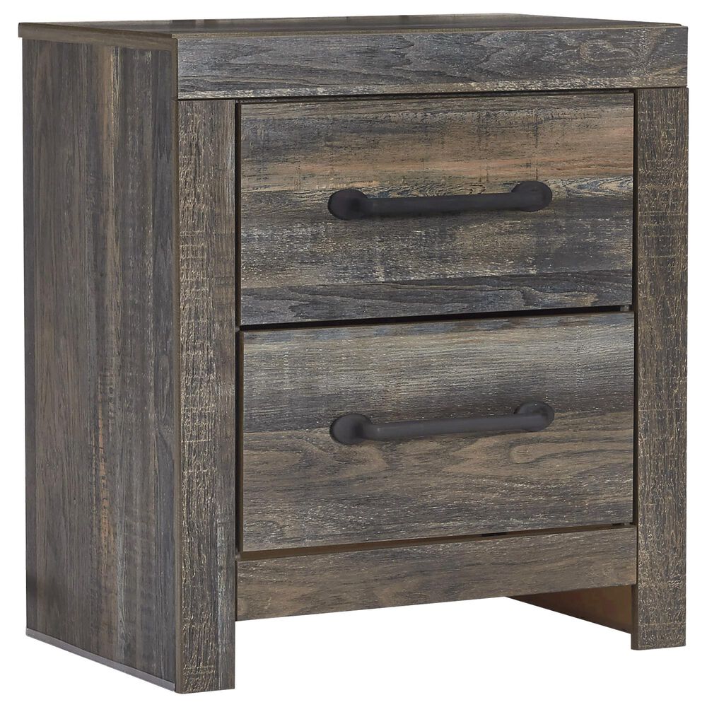 Ashley Drystan 4-Piece King Panel Bedroom Set in Brown Rustic, Burnt Orange and Teal, , large