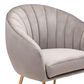 Zuo Modern Max Accent Chair in Gray Velvet, , large