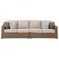 Ashley Laguna Heights 4-Piece Outdoor Sectional in Beige, , large