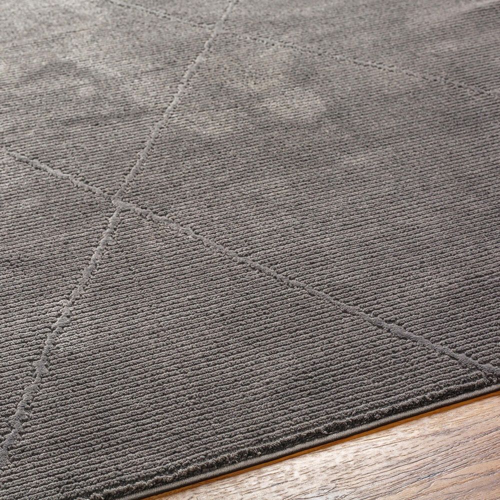 Surya Alder 1&#39;11&quot; x 3&#39;9&quot; Black and Charcoal Area Rug, , large