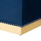 Baxton Studio Powell Storage Ottoman in Navy Blue and Gold, , large