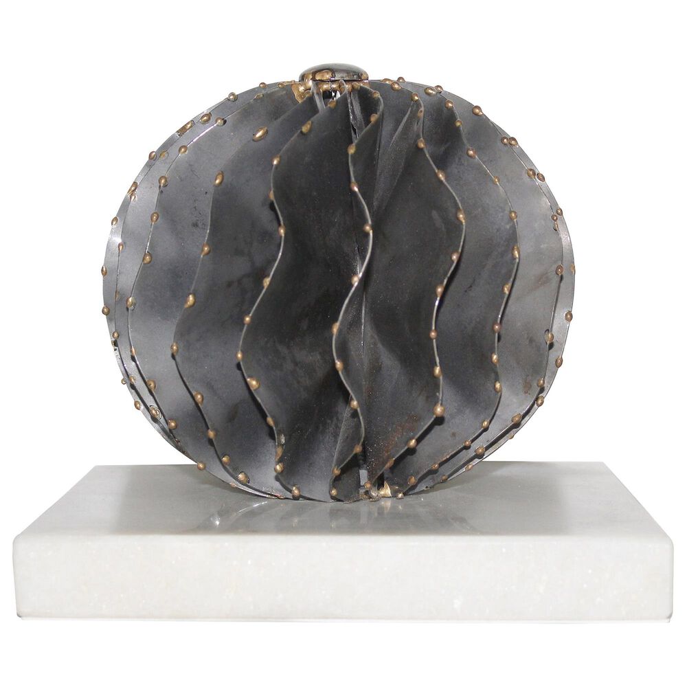 Moe"s Home Collection Iron Orb in Metallic and White, , large
