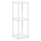 HOMLUX Turn-N-Tube End Table in White (Set of 2), , large