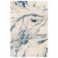 Surya Kavita 6" Round Navy, Denim, Gray and Light Beige Area Rug, , large