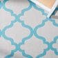 Safavieh Bermuda 3" x 5" Beige and Aqua Indoor/Outdoor Area Performance Rug, , large