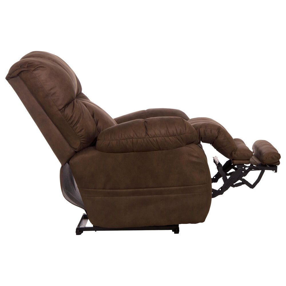 Catnapper Dawkins Power Lay Flat Recliner in Chocolate, , large