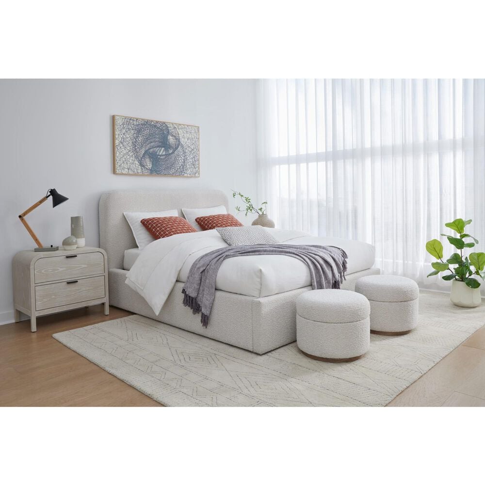 37B Virgil Queen Upholstered Platform Bed in Ricotta Boucle, , large