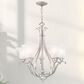 Vaxcel Monrovia 5-Light Chandelier in Brushed Nickel, , large