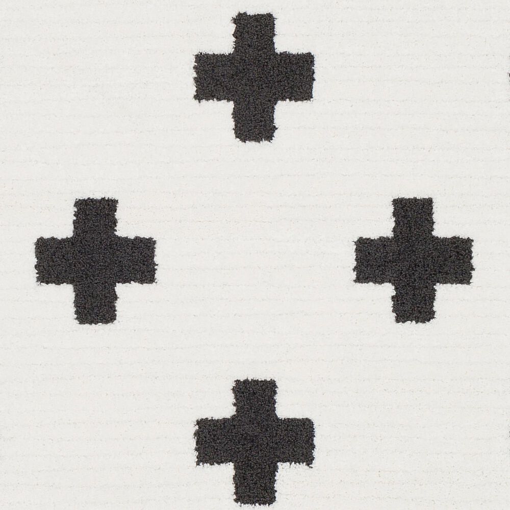 Surya Moroccan Shag MCS-2306 2&#39; x 3&#39; Black and White Area Rug, , large