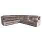 Oxford Furniture 6-Piece Manual Reclining Sectional in Lugano Dove, , large