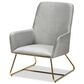 Baxton Studio Sennet Arm Chair in Grey, , large