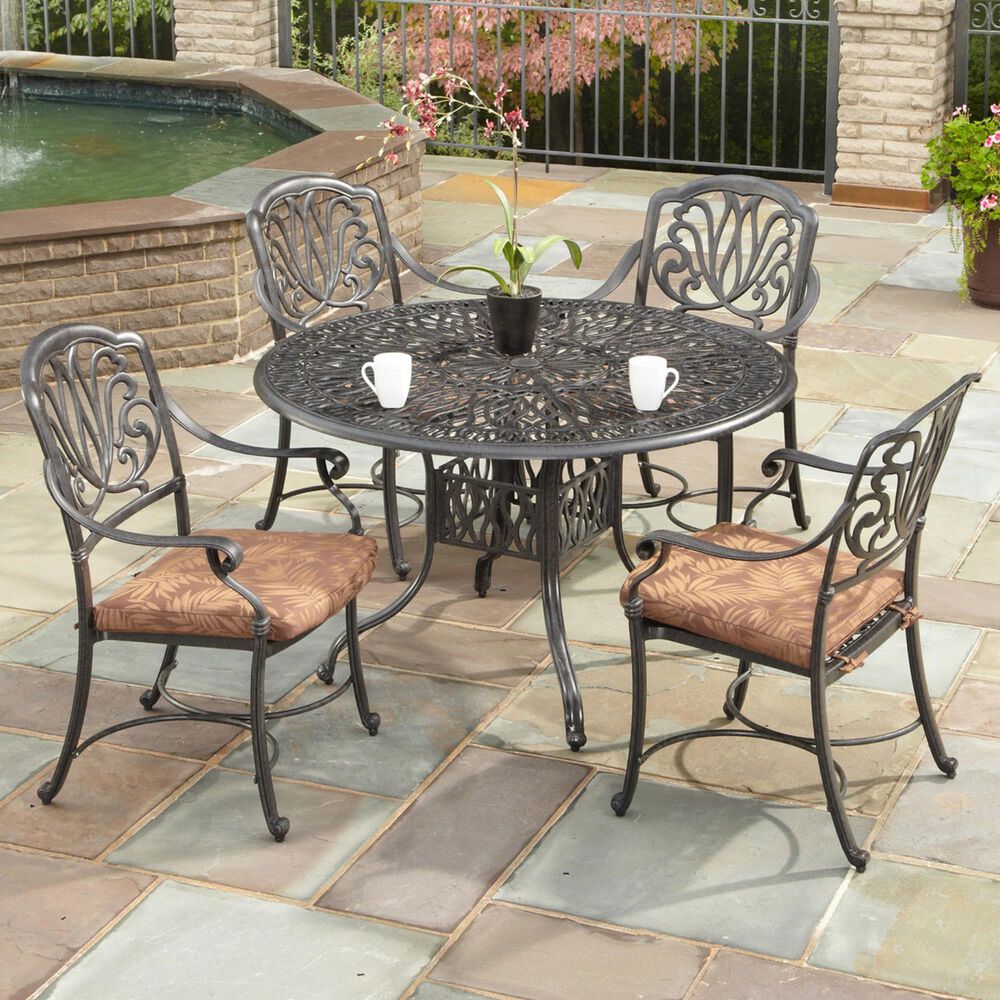 Homestyles Capri 5-Piece Dining Set in Gray, , large