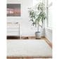 Loloi II Mila Shag MIL-01 9"3" x 13" White Area Rug, , large
