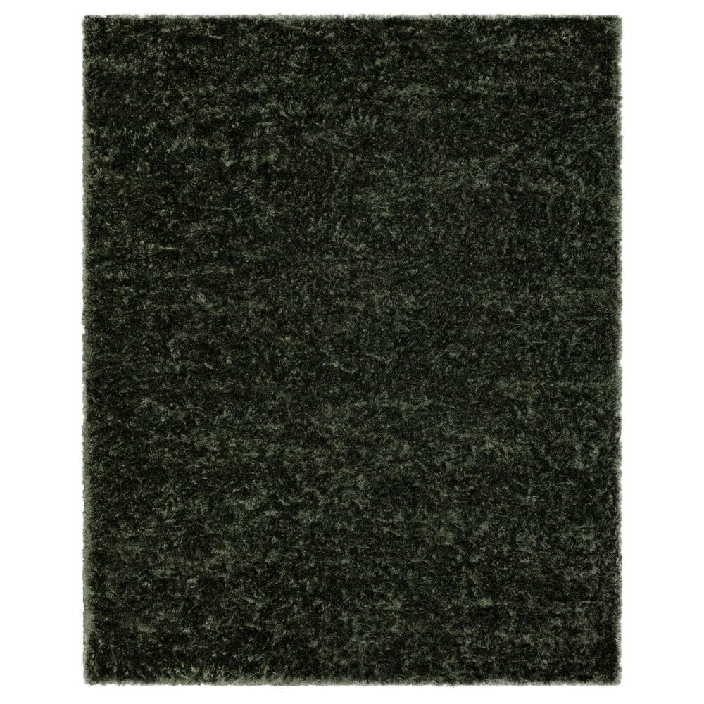 Karastan Billow Shag 5"3" x 8" Olive Area Rug, , large