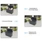 Hearth and Haven 200-Gallon Outdoor Storage Deck Box with Fabric Storage Bag in Dark Gray, , large