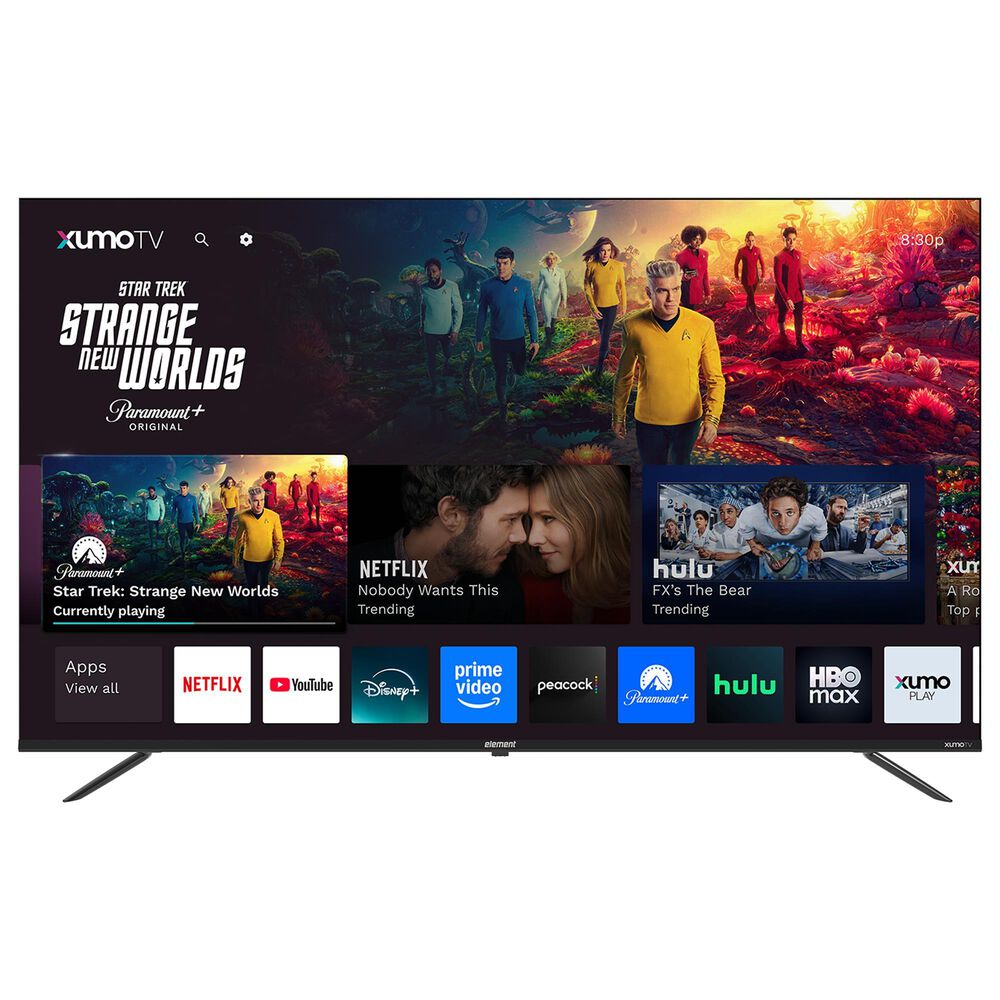 Element 65" Class Revolution Series 4K UHD HDR Frameless - Smart Xumo TV with 2.0 Soundbar in Black, , large