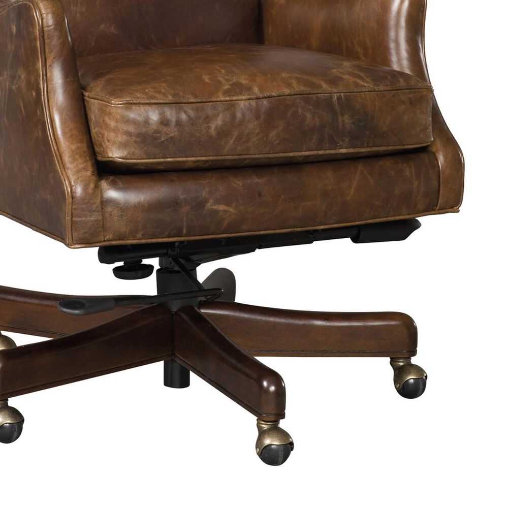 Hooker Furniture Imperial Empire Home Office Chair in Natchez Brown, , large
