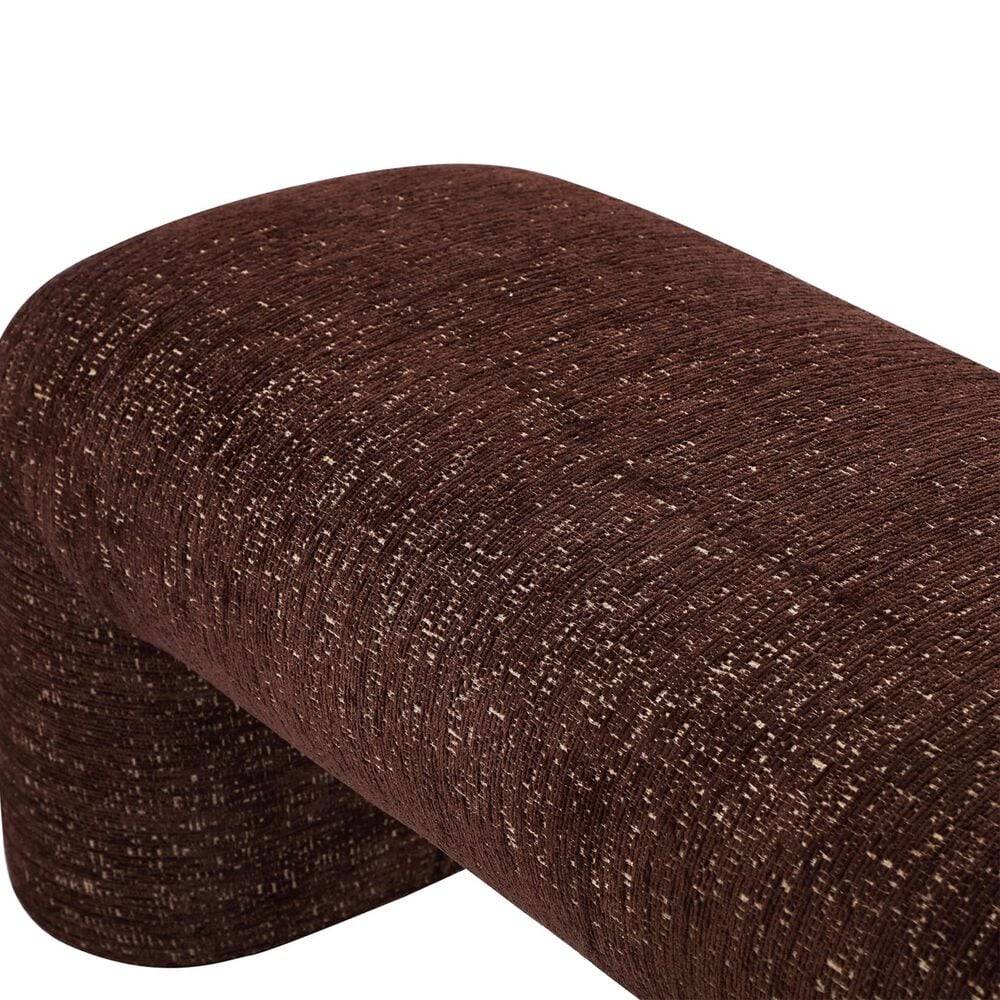 Urban Home Anansi Mocoa Upholstered Bench in Mongoose, , large