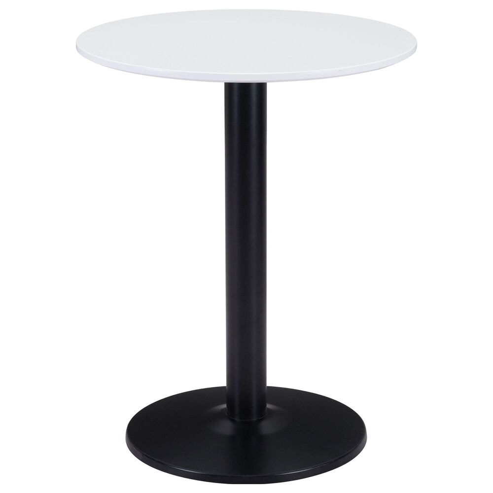 Zuo Modern Alto Bistro Table in White/Black, , large