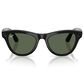Rayban Glasses Skyler Gen 2 Sunglasses with Green Lenses in Shiny Black, , large