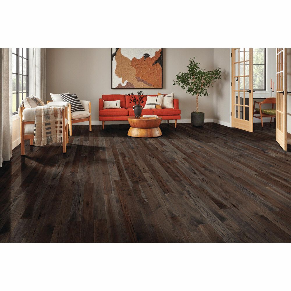 Robbins Natural Forest 3 1/4" Cozy Night Hickory Solid Hardwood, , large