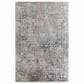 Surya Solar 5" x 7"6" Dark Blue, Charcoal, Light Gray, White and Saffron Area Rug, , large