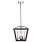 Golden Lighting Mercer 3-Light Mini Chandelier in Matte Black and Chrome, , large