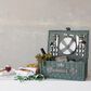 Teak Interiors Picnic Basket for 4 in Green and Grey (Set of 24), , large