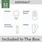 Hunter Aeronaut Outdoor Smart 52" Ceiling Fan with LED Light in Matte Black, , large