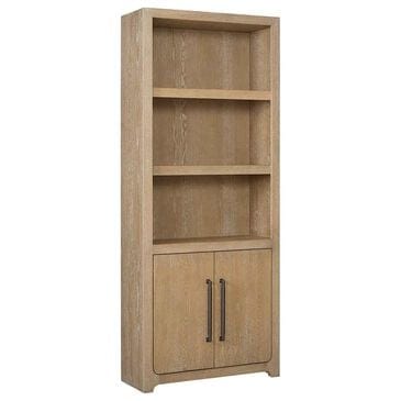 Wycliff Bay Canyon Drive Office Bookcase with Doors in Natural Oak, , large