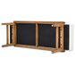 Jennifer Taylor Home Billie Modern Telephone Bench with Sliding Shelf in Natural Brown, , large