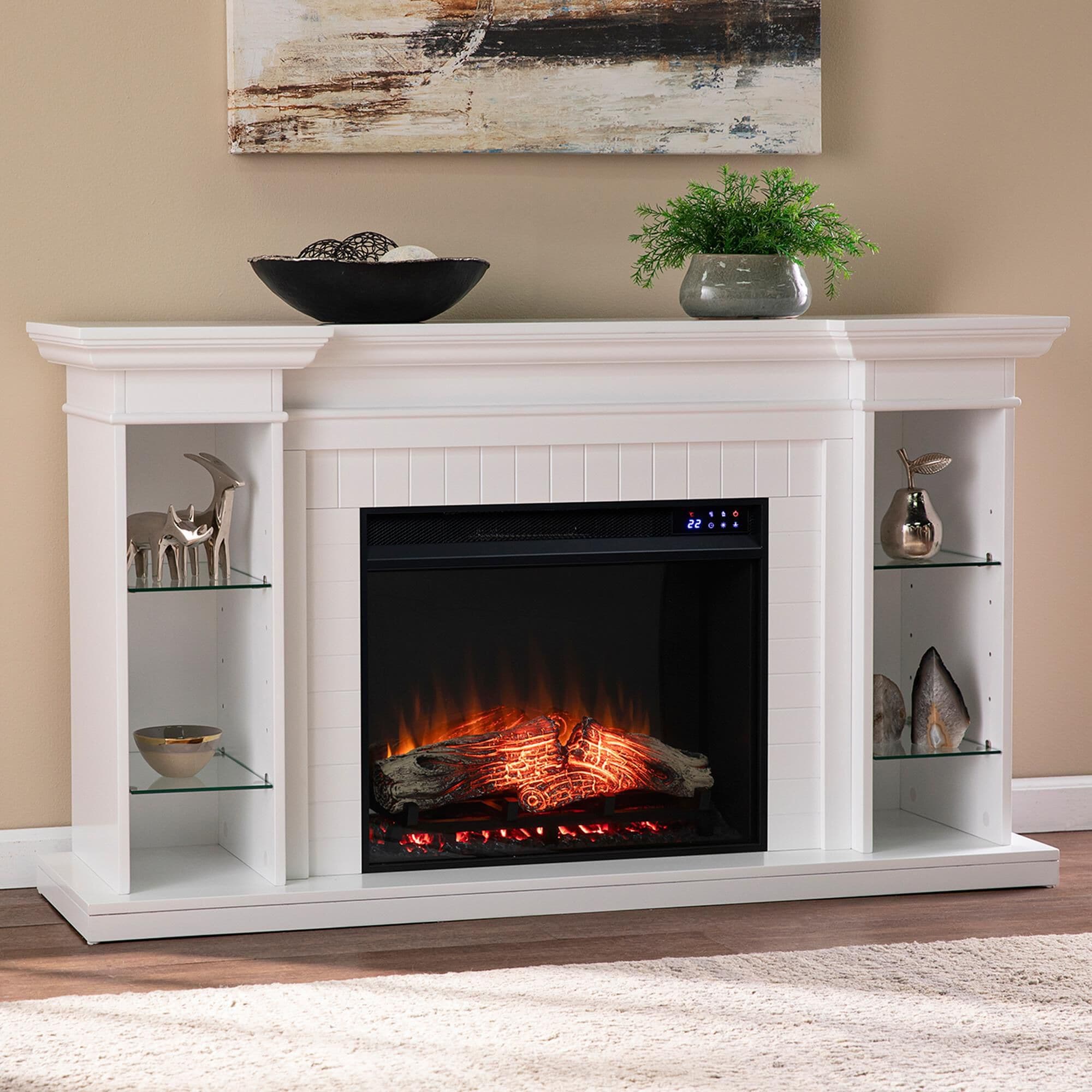 Nfm fireplace tv stand sale