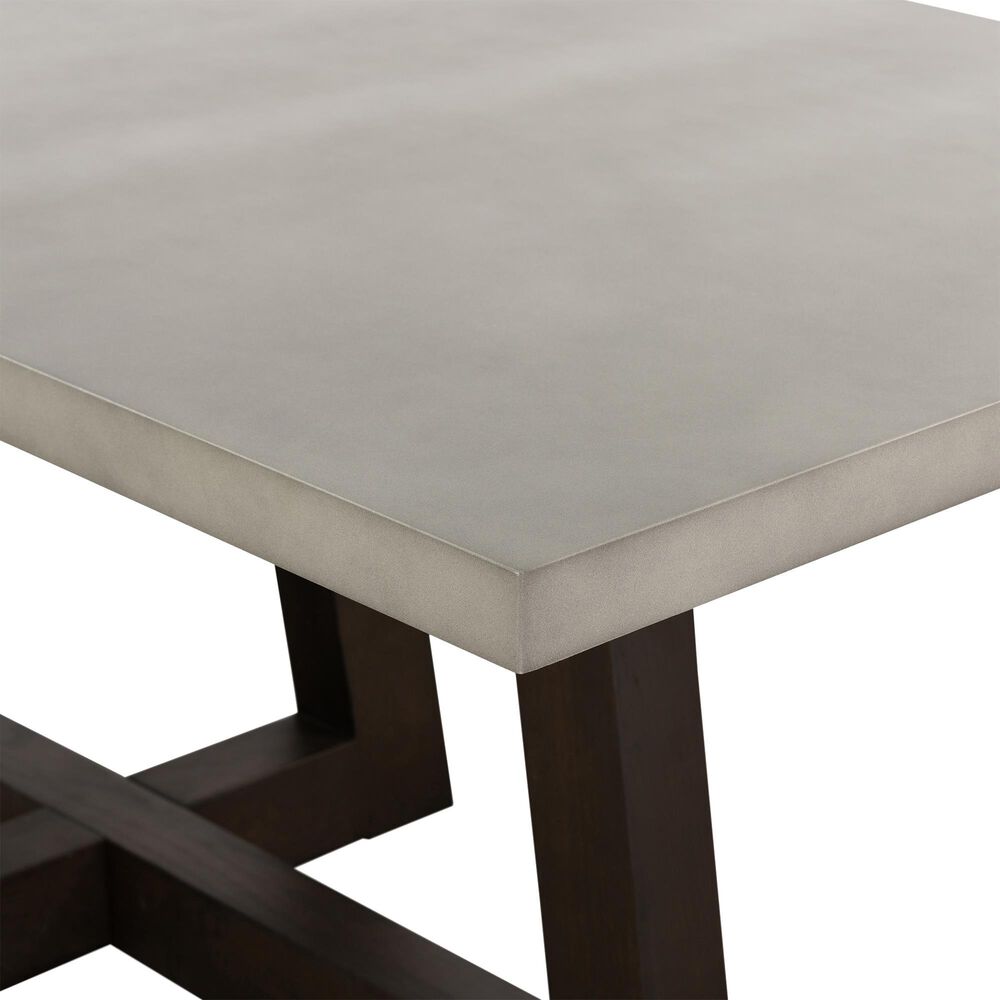 Blue River Elodie Dining Table in Medium Gray/Dark Gray Oak, , large