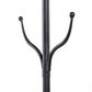 Maple and Jade 72" Industrial Metal Hall Tree in Black and Brown, , large