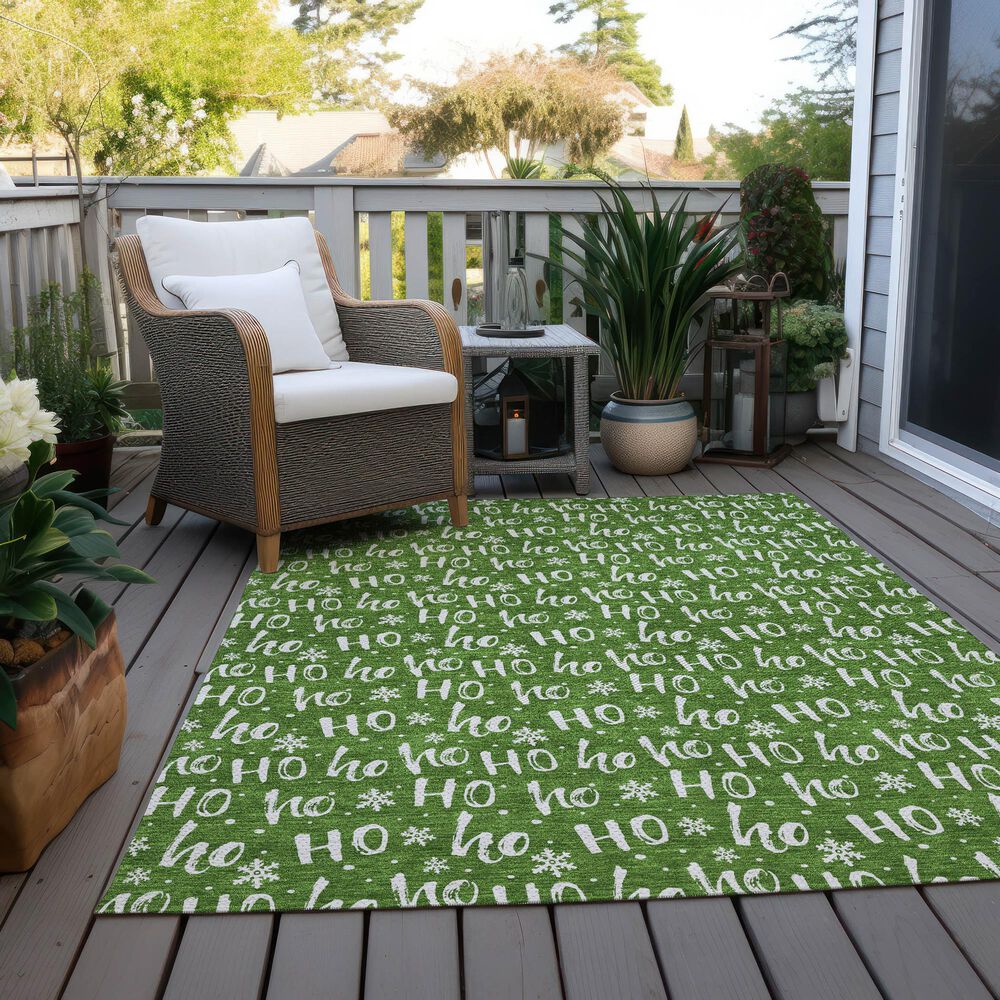 Dalyn Rug Company Wonderland WN22 3&#39; x 5&#39; Green Indoor/Outdoor Area Rug, , large