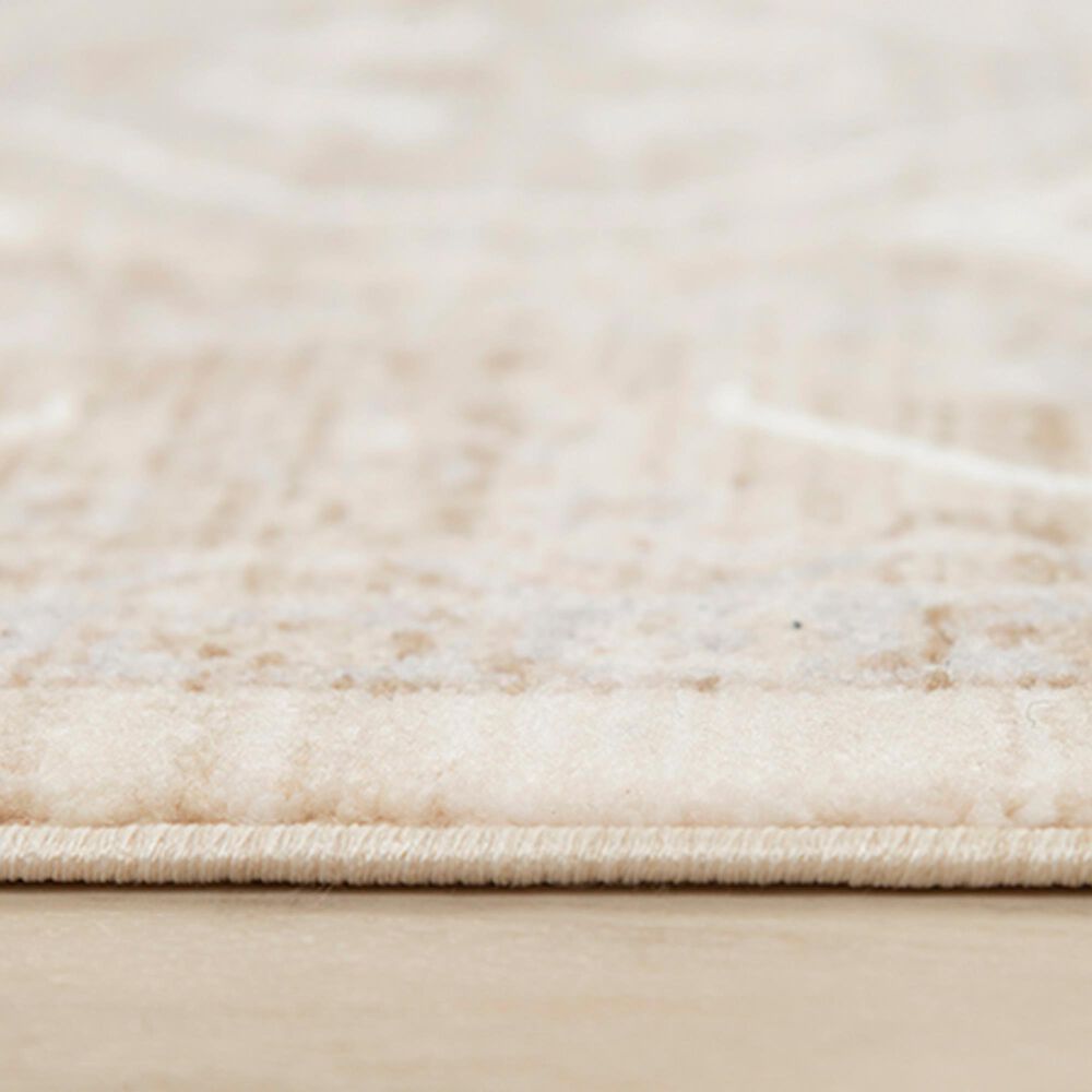 RIZZY Iconic 3&#39;11&quot; x 5&#39;6&quot; Neutral and Gray Area Rug, , large