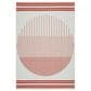 Surya Alfresco 2"5" x 4"5" Pearl, Garnet and Camel Indoor/Outdoor Area Rug, , large