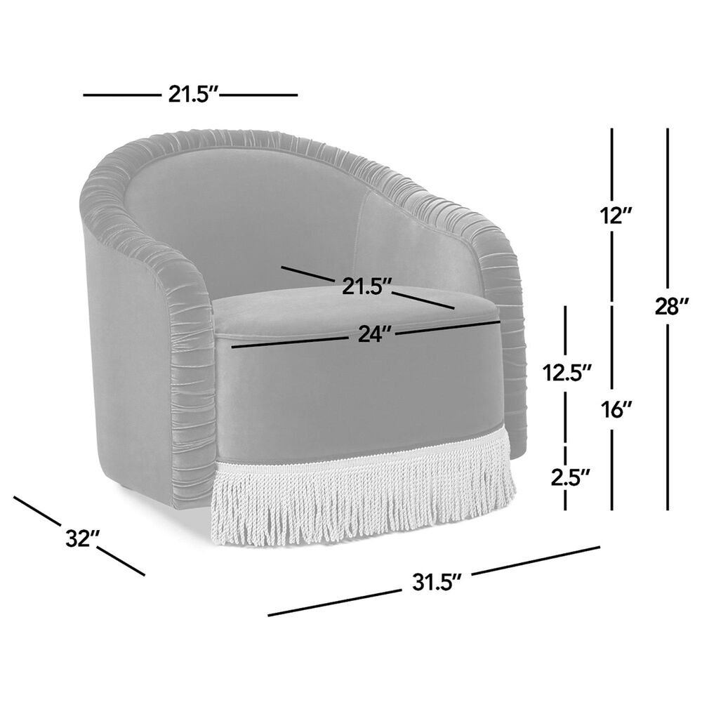 Jennifer Taylor Home Serena Barrel Accent Chair in Olive Green, , large