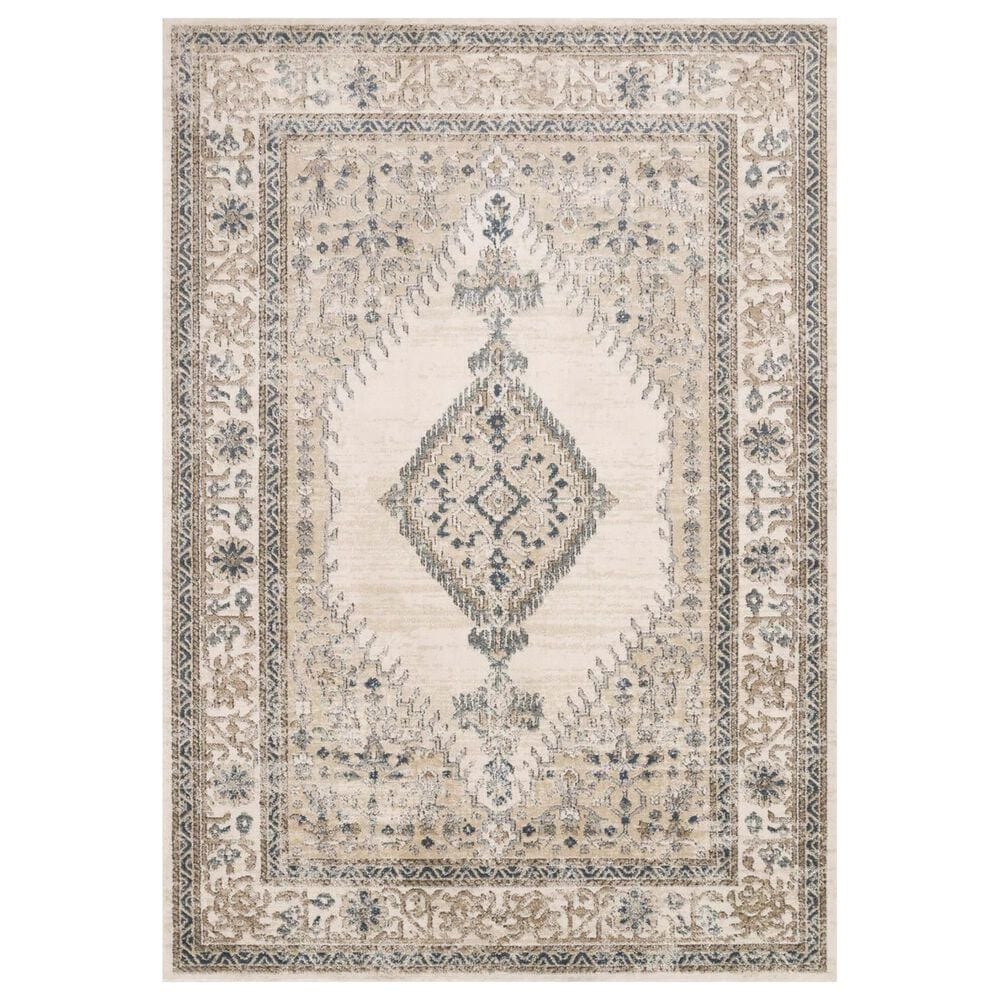 Loloi II Teagan TEA-02 11"6" x 15" Oatmeal and Ivory Area Rug, , large