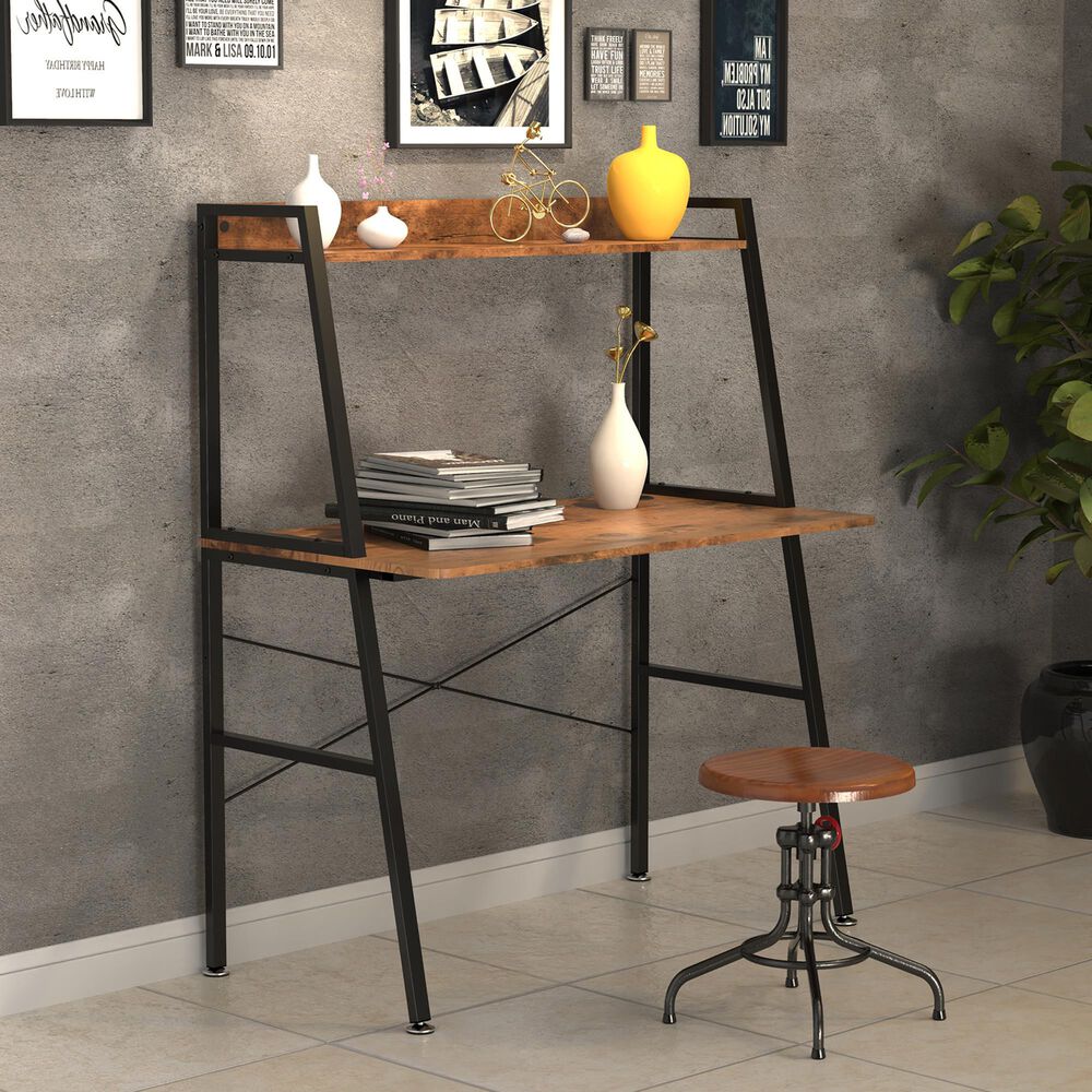 Eureka Ergonomic 43" Computer Desk in Brown, , large