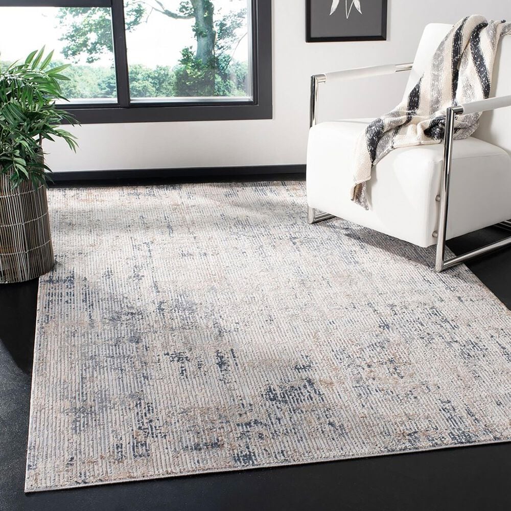 Safavieh Invista 8&#39; x 10&#39; Cream and Charcoal Area Rug, , large