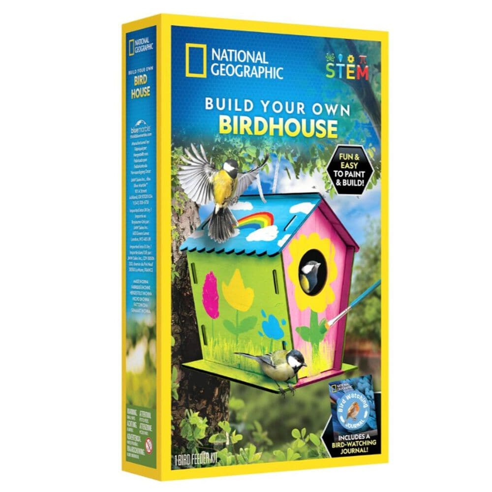 National Geographic Build Your Own Birdhouse Kit in Multicolor, , large