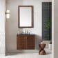 James Martin Vanities Amberly 30" Single Bathroom Vanity in Walnut with 3 cm Charcoal Soapstone Quartz Top and Rectangular Sink, , large