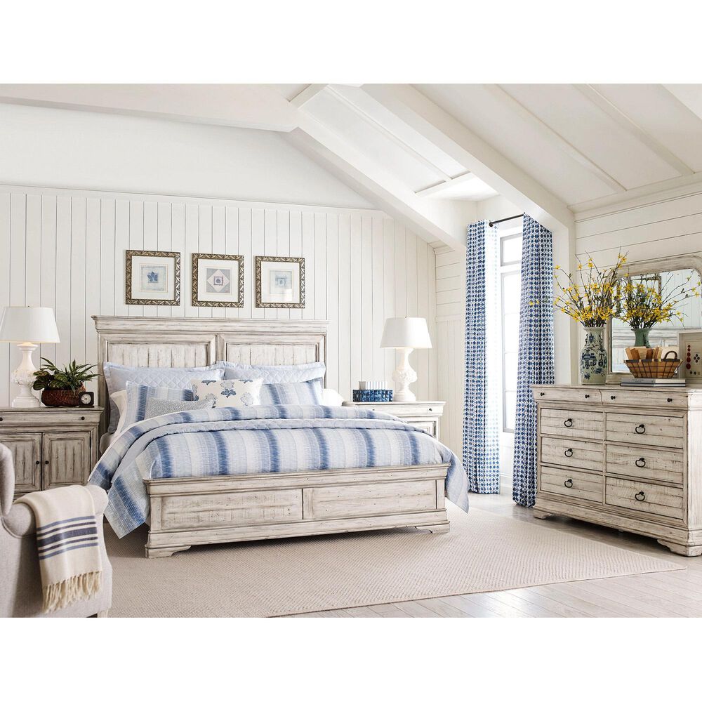 Kincaid Selwyn Carlisle Queen Panel Bed in Cottage White, , large