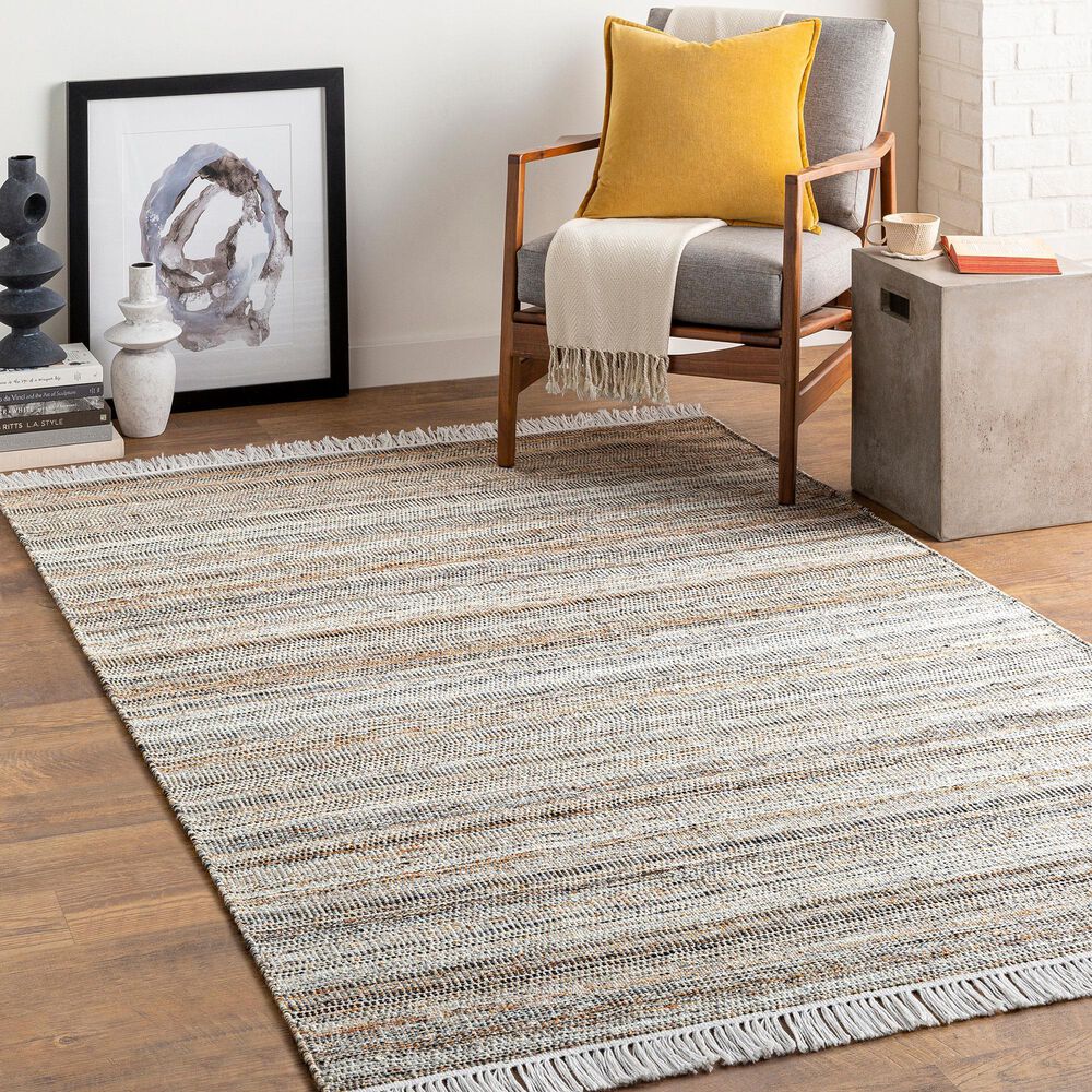 Surya Lily 10&#39; x 14&#39; Light Beige, Caramel, Charcoal and Off-White Indoor/Outdoor Area Rug, , large