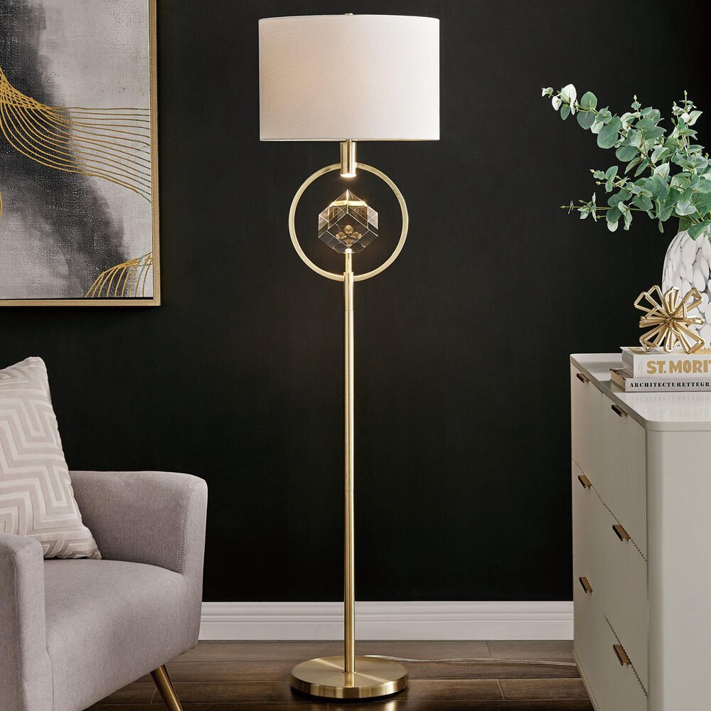 Lite Source Sanna Floor Lamp in Gold, , large