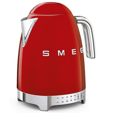 SMEG 1.7L Stainless Steel Retro Style Electric Kettle in Red, , large