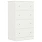 Lemoore Essentials 26" 4-Drawer Chest in Rockport White, , large
